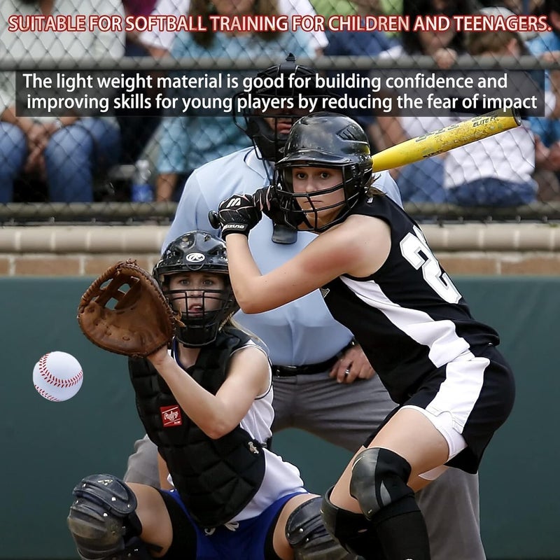 Magicorange Baseball, Foam Baseballs 12 Ball Pack Practice Training Baseballs Unmarked Baseball Soft Toss, Batting, Fielding, Hitting, Pitching - Image 5